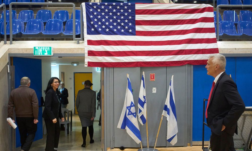 US consulate personnel in Efrat. Pic: AP