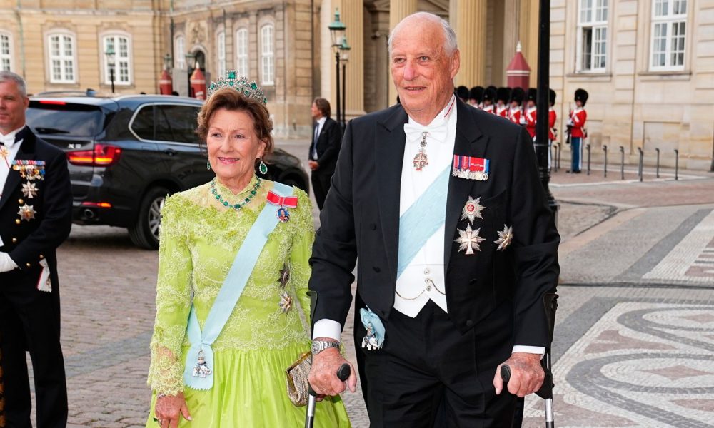 Norway's King Harald and Queen Sonja, pictured at an event in 2023. File pic: AP