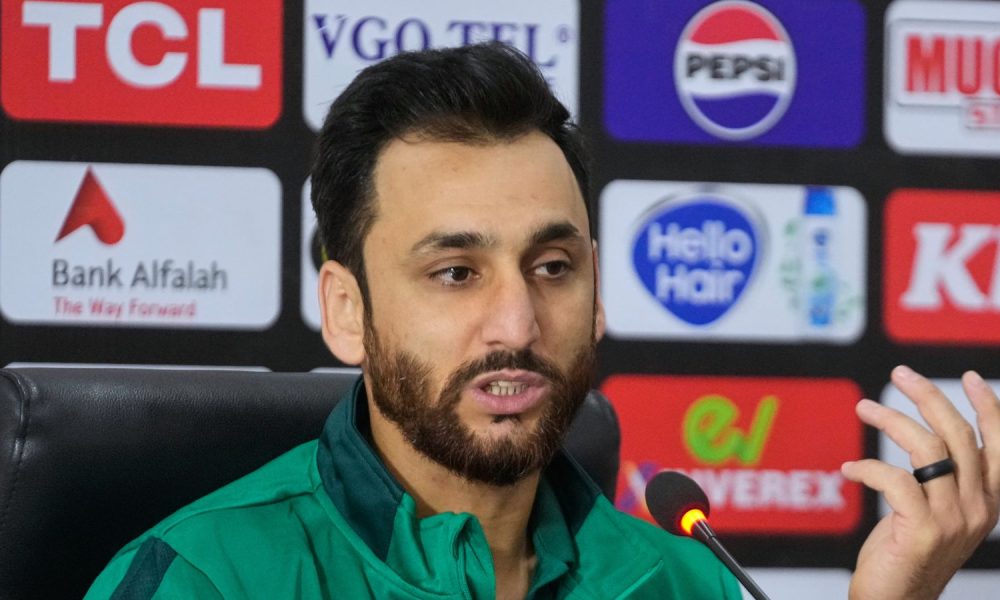 Pakistan's T20 team captain Salman Ali Agha. Pic: AP
