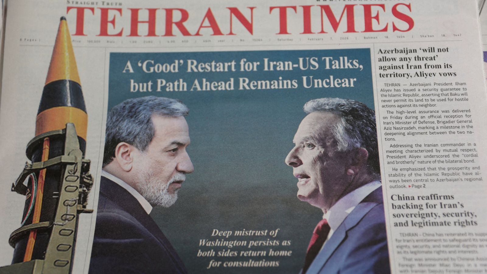 Iranian foreign minister Abbas Araghchi and US special envoy Steve Witkoff will take part in the high-stakes talks. File pic: West Asia News Agency via Reuters