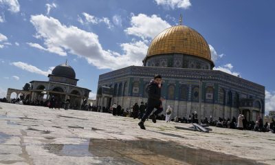 The Al-Aqsa Mosque compound, also known as the Temple Mount, in Jerusalem's Old City. Pic: AP