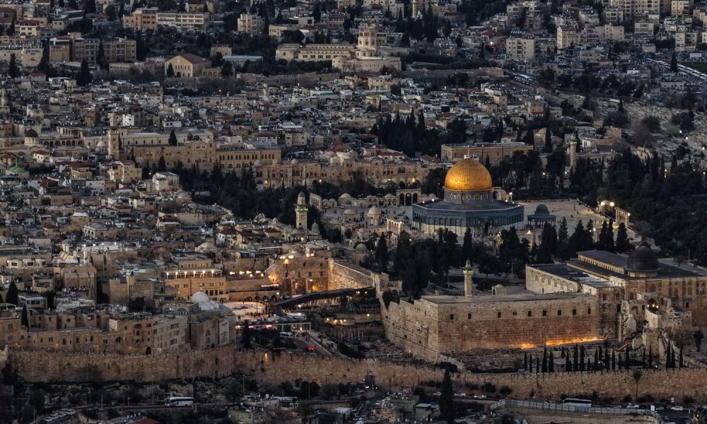 A drone view of Jerusalem. Pic: Reuters