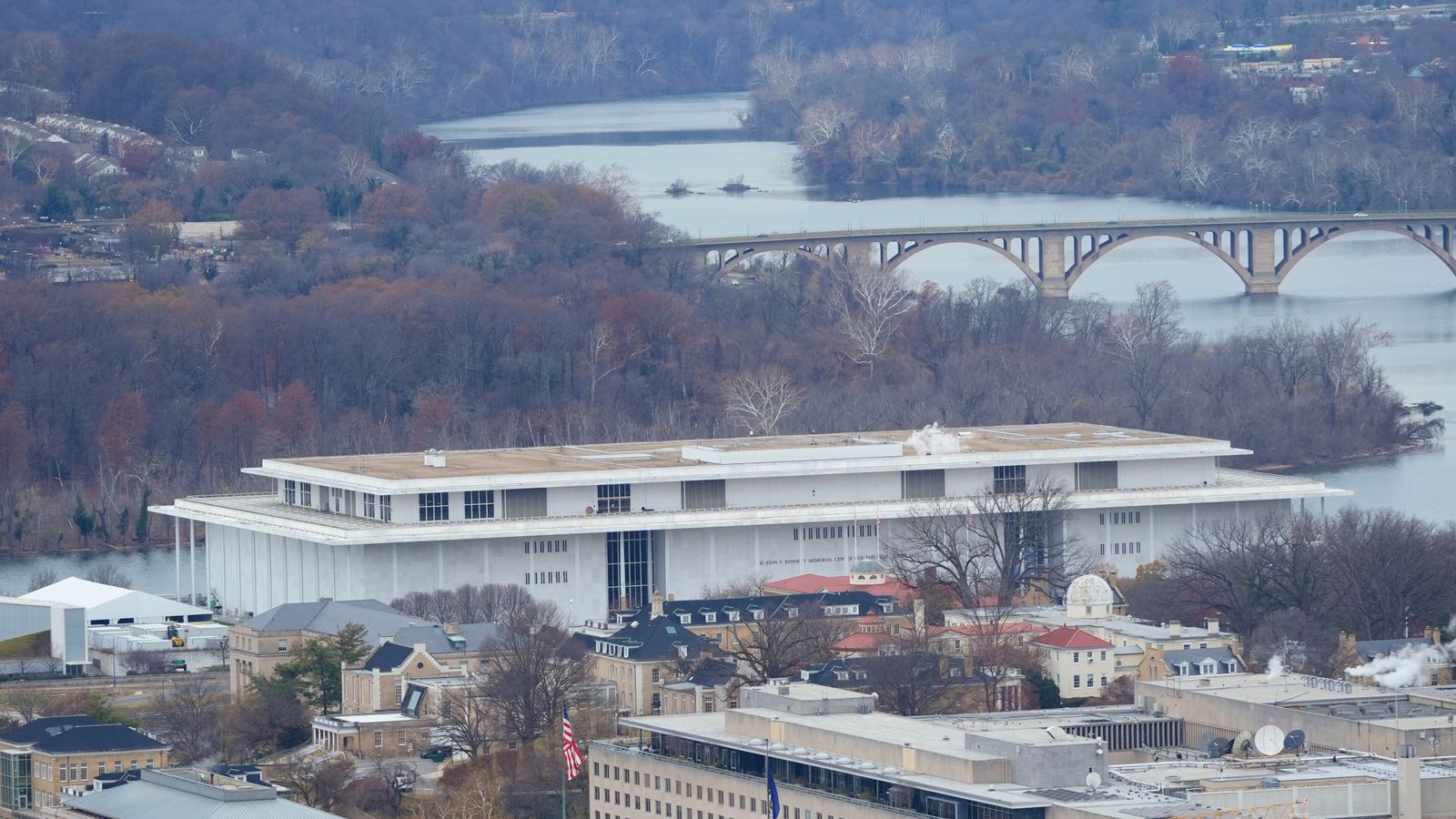 The John F. Kennedy Center for the Performing Arts in Washington DC. (AP Photo/Pablo Martinez Monsivais)