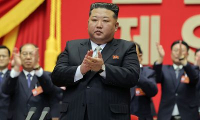 North Korea's leader Kim Jong Un. Pic: Korean Central News Agency/Korea News Service via AP)