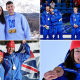 (Clockwise from top left) Matt Weston and Tabby Stoecker, the men's curling team, Zoe Atkin, and Huw Nightingale and Charlotte Bankes. Pics: PA/Reuters