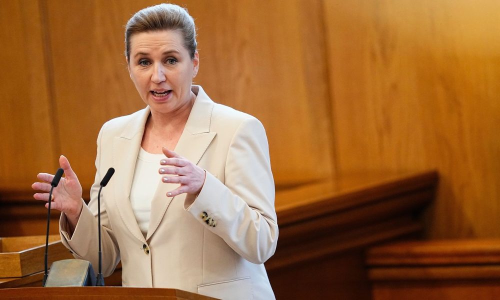 Mette Frederiksen has held office since mid-2019. Pic: AP