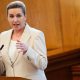 Mette Frederiksen has held office since mid-2019. Pic: AP