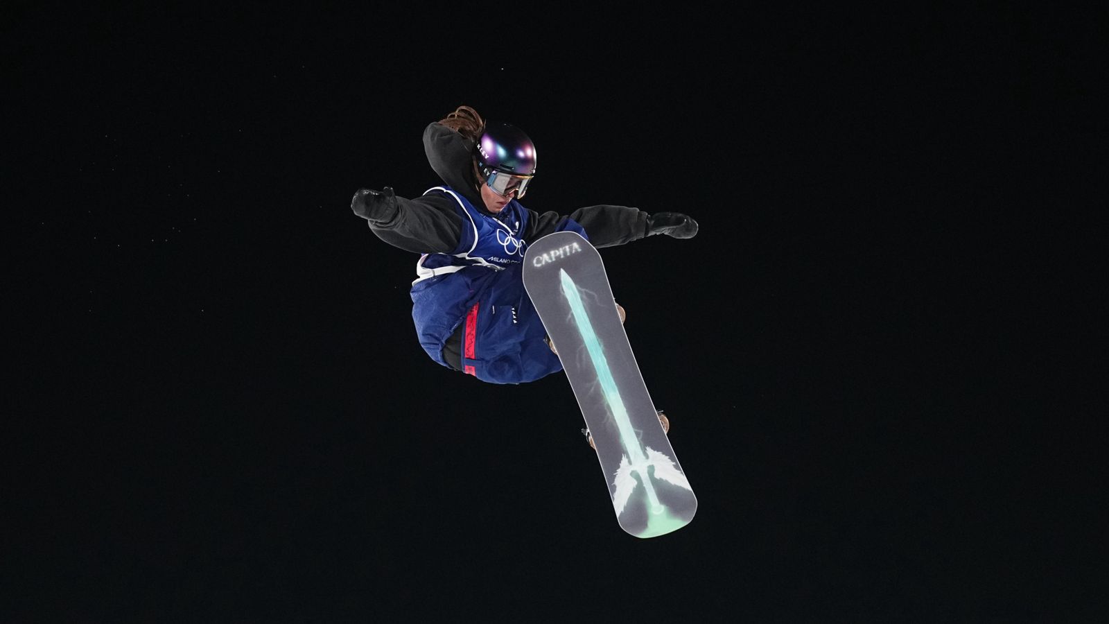 Mia Brookes competes at the Winter Olmypics. Pic: Cal Sport Media via AP Images