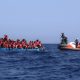 A migrant boat is intercepted off the coast of Libya in August 2025. File pic: Reuters