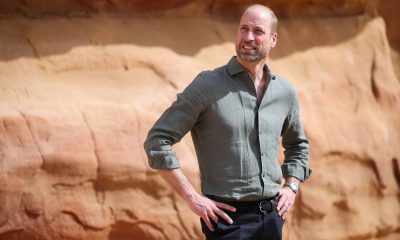 Prince William at the Sharaan Nature Reserve. Pic: Reuters