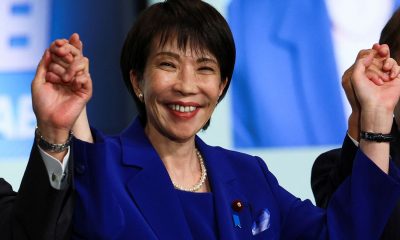 Japan's first female prime minister, Sanae Takaichi. Pic: Reuters