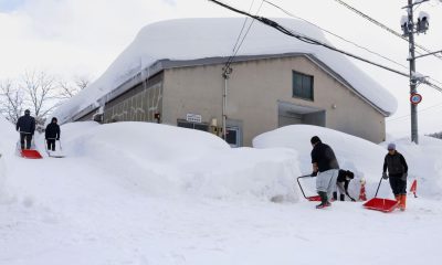 Snowfall in the worst-hit areas of Japan is estimated to have reached up to 2m (6.5ft). Pic: AP