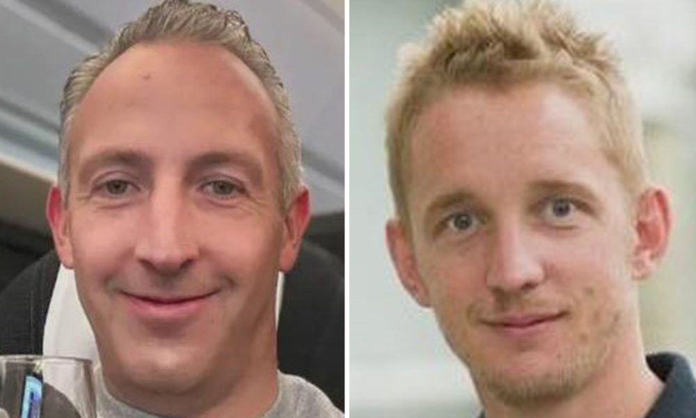 Stuart Leslie and Shaun Overy. Pics: LinkedIn/Facebook