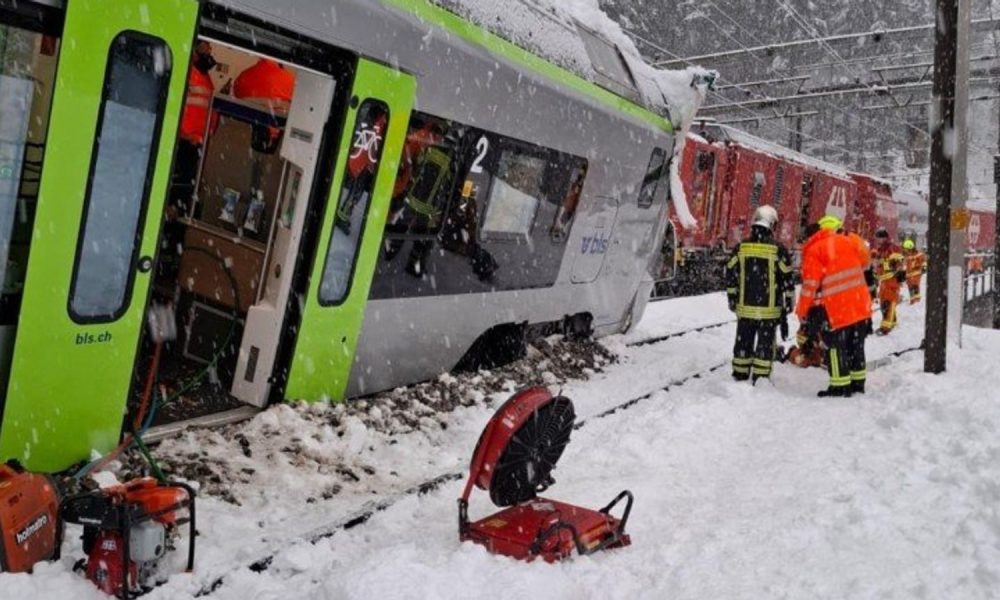 Train derails in Switzerland after suspected avalanche | World News