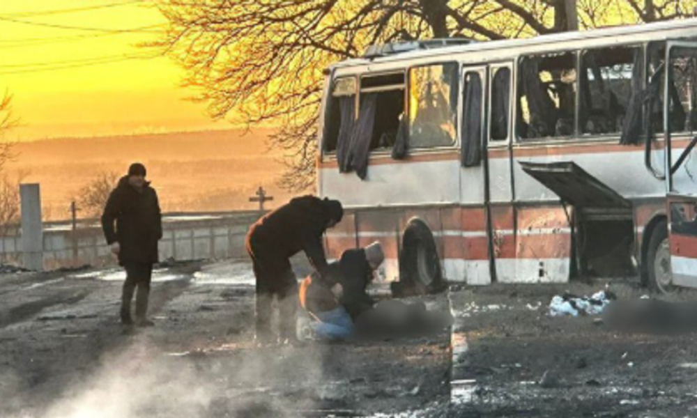 Russian drone strike on bus in Ukraine kills 12 | World News