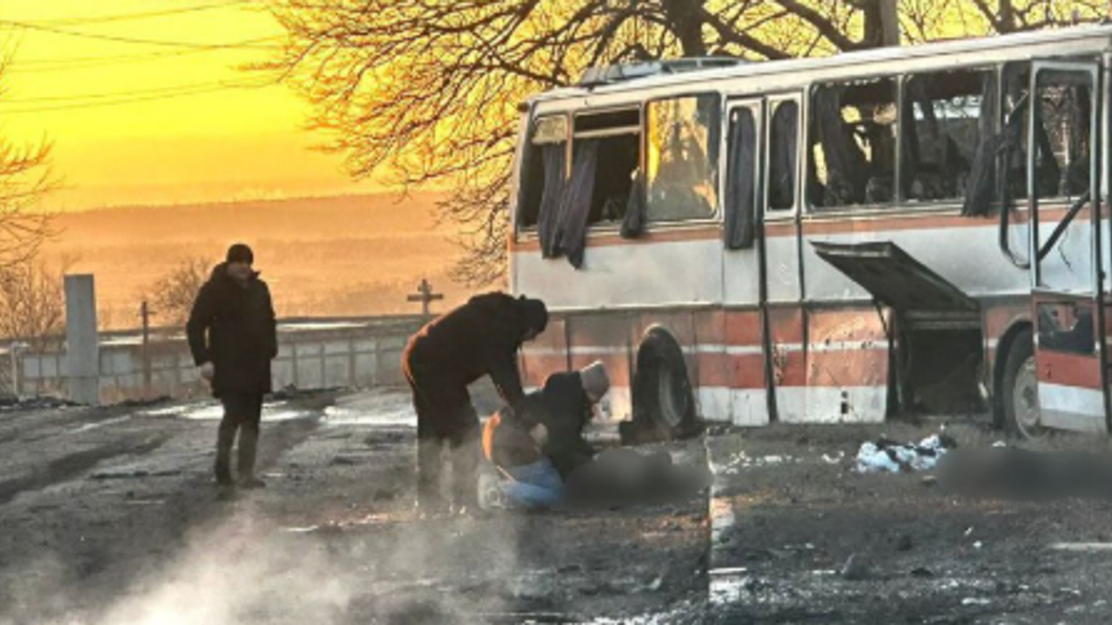 Russian drone strike on bus in Ukraine kills 12 | World News