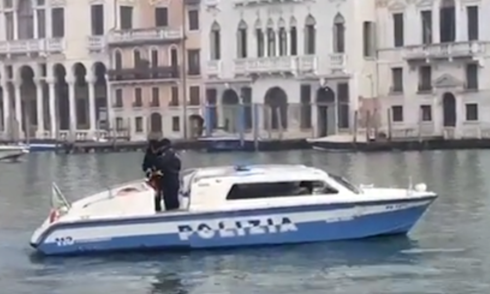 Two British cousins have been arrested and charged with attempted murder in Venice. Pic: Polizia Di Stato