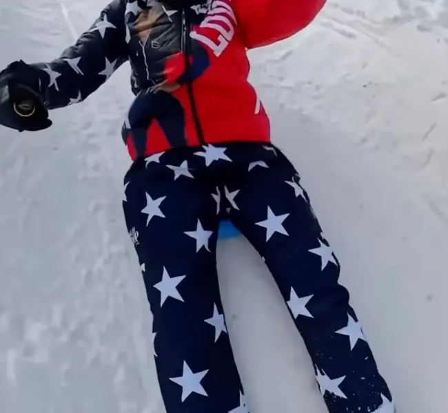 Snoop Dogg goes sledding at Olympics