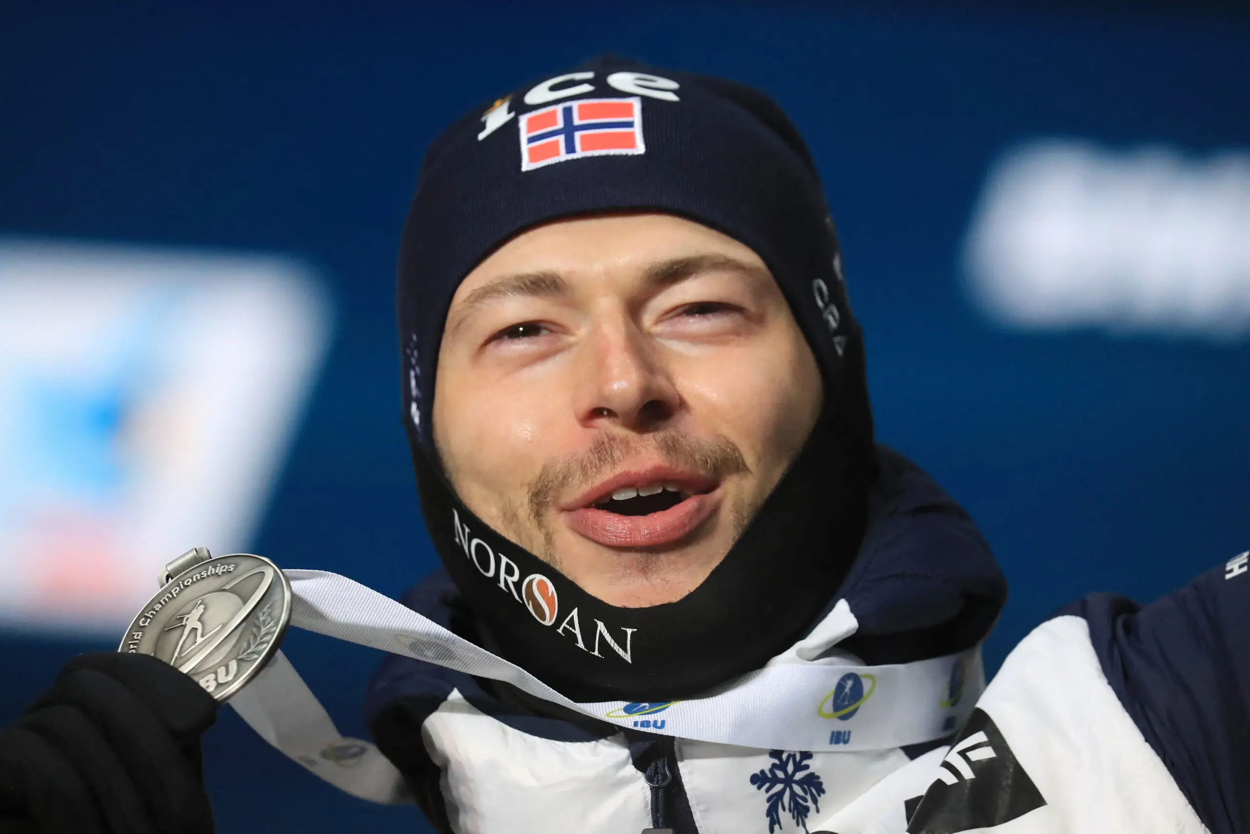 Sturla Holm Laegreid during the 2023 IBU World Championships Biathlon Oberhof Feb 12th