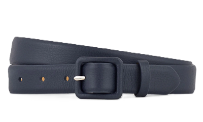 navy leather belt