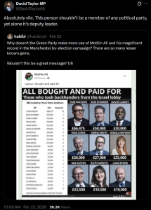 Mothin Ali, Green party deputy, responds to smears