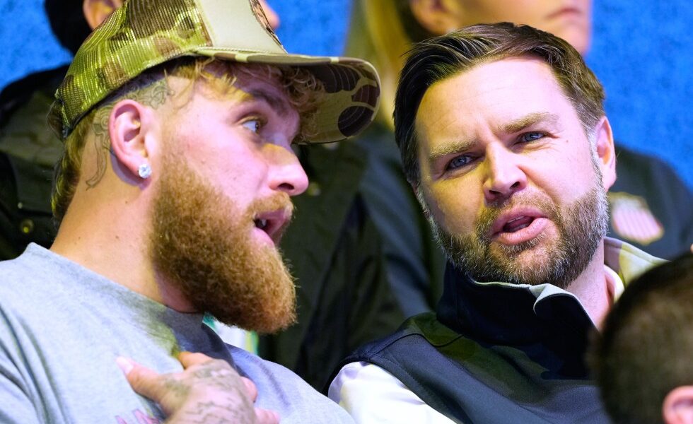 JD Vance, Jake Paul watch women's Olympic hockey