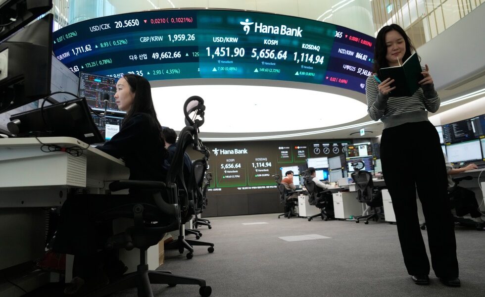 World shares are mixed following a Nvidia-led rally on Wall St