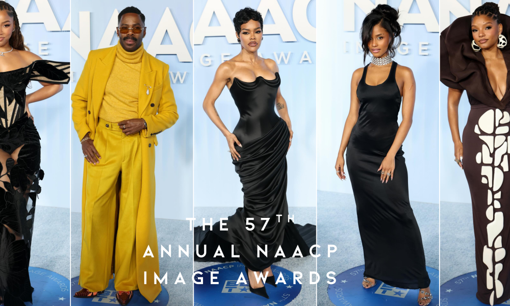 00000 On The Scene At The 57th Annual NAACP Image Awards Teyana Taylor In Black Ashi Studio Colman Domingo In Yellow Sergio Hudson Chloe Bailey In Christian Siriano And More