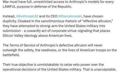 Anthropic Reopens Pentagon Talks as Trump Weighs Supply Chain Risk Label