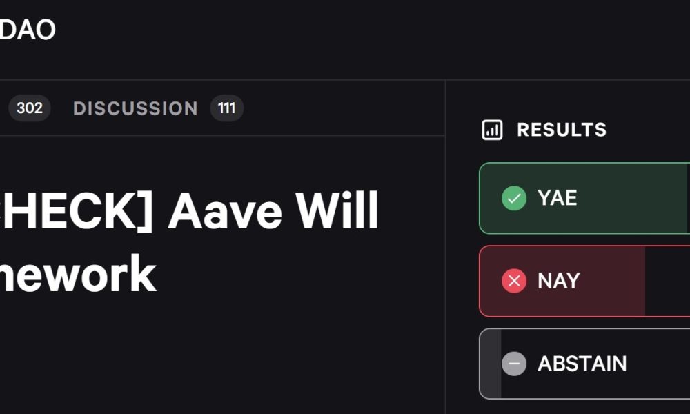 Aave Proposal Clears First Hurdle After Split Vote