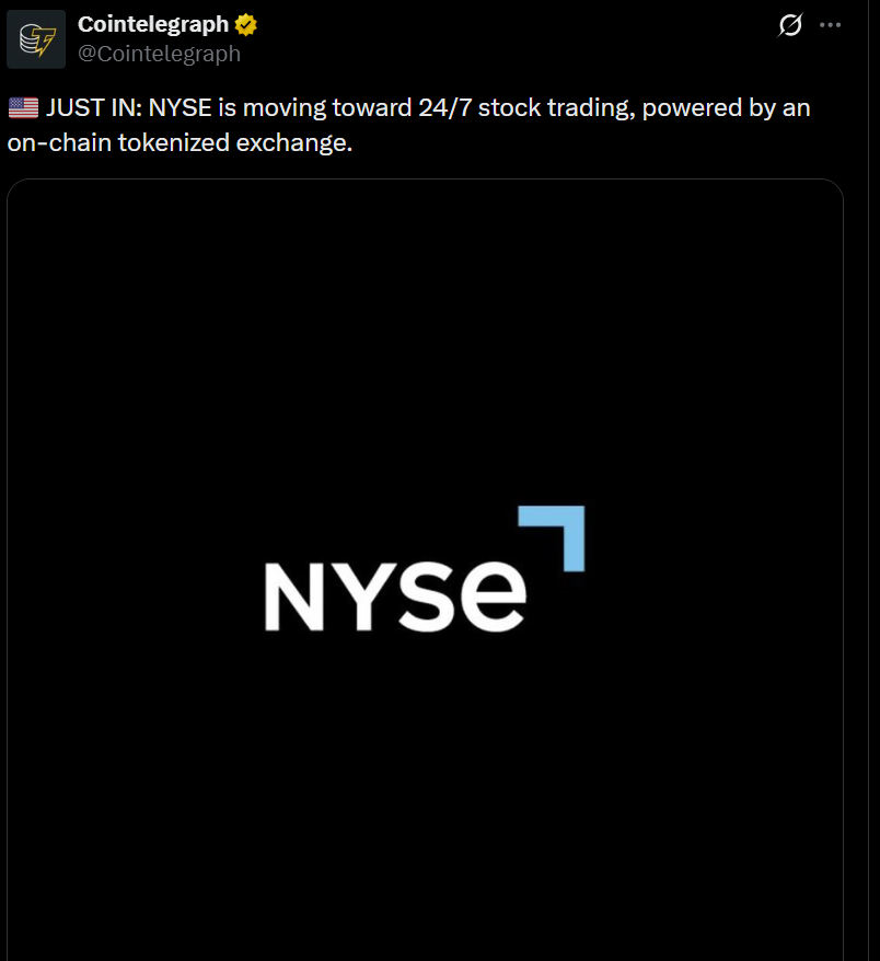 NYSE Tokenized Stocks Draw Attention From TD Securities