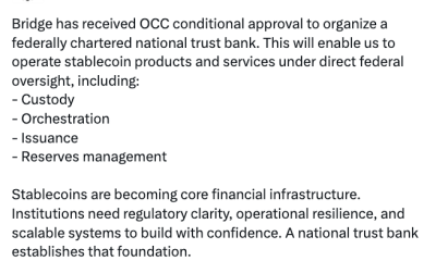 Visa and Stripe's Bridge Expand Global Stablecoin Card Program