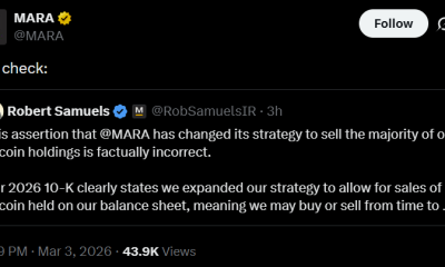 MARA Clarifies Bitcoin Strategy After 10-K Misinterpretation