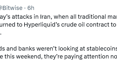 TradFi Will Move to 24/7/365 Crypto Rails: Bitwise