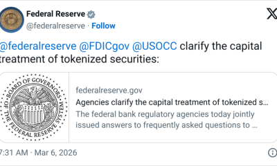 Federal Reserve, Banking, US Government, Tokenization, RWA Tokenization