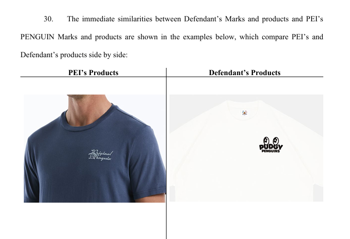 Pudgy Penguins Hit WIth Trademark Suit Over Merch