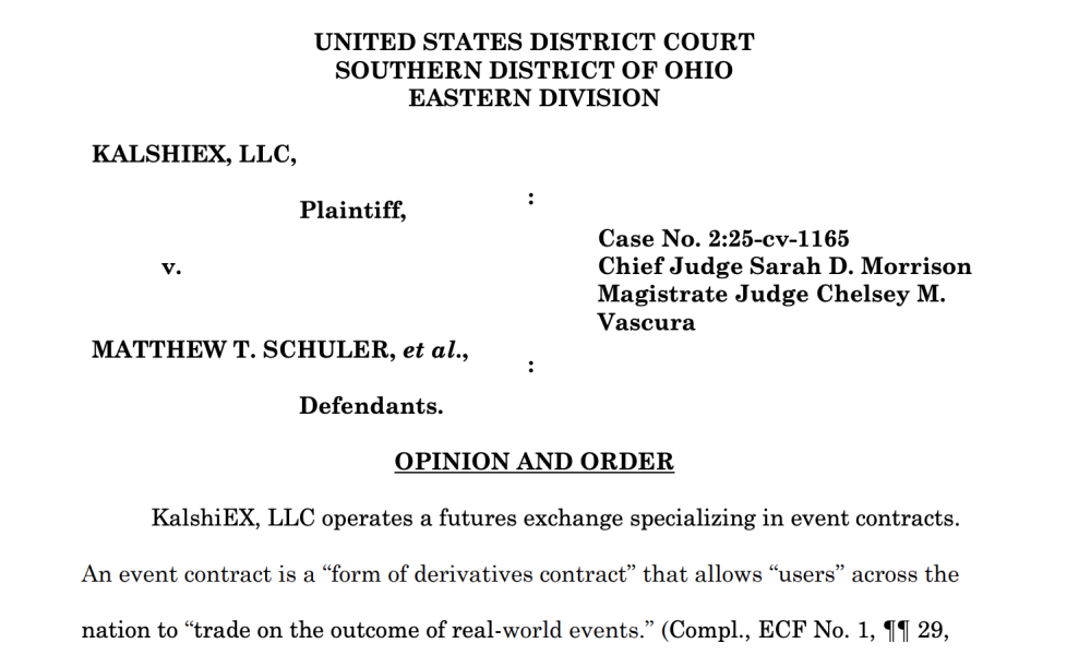 Law, CFTC, Court, Kalshi, Prediction Markets