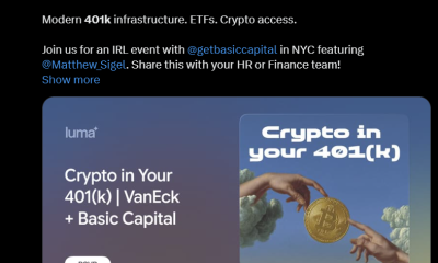 VanEck Crypto ETPs Reach 401(k) Investors via Basic Capital