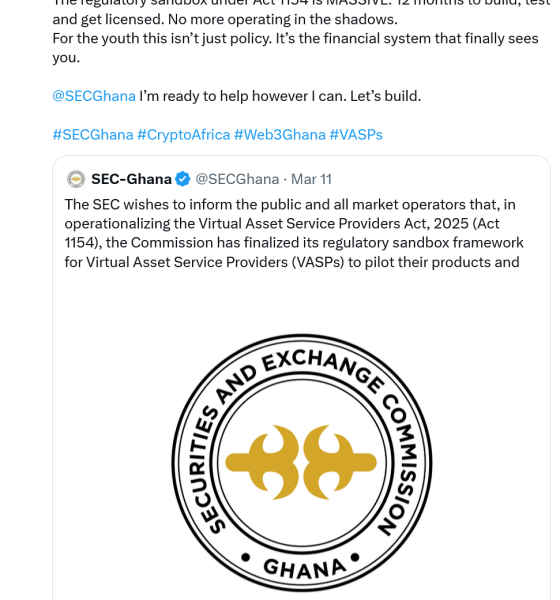 Ghana Lets 11 Crypto Companies Participate in Sandbox