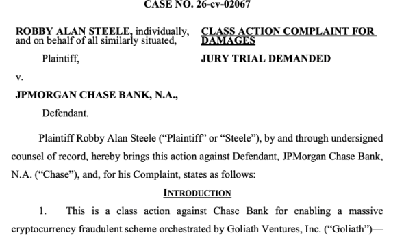 JPMorgan Sued Over $328M Crypto Ponzi Scheme