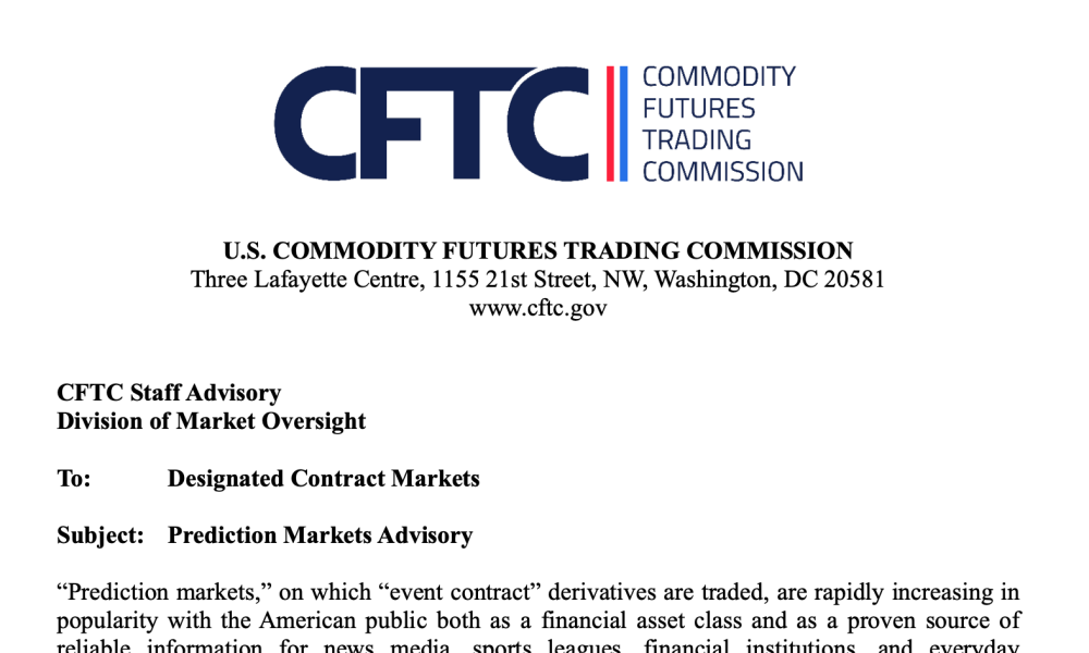 Law, CFTC, United States, Derivatives, Prediction Markets