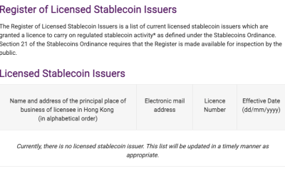 Hong Kong to Approve First Stablecoin Licenses for Banks