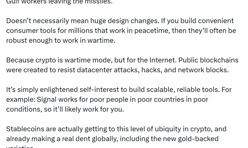 Balaji Urges Crypto Industry to Build Tools for Refugees