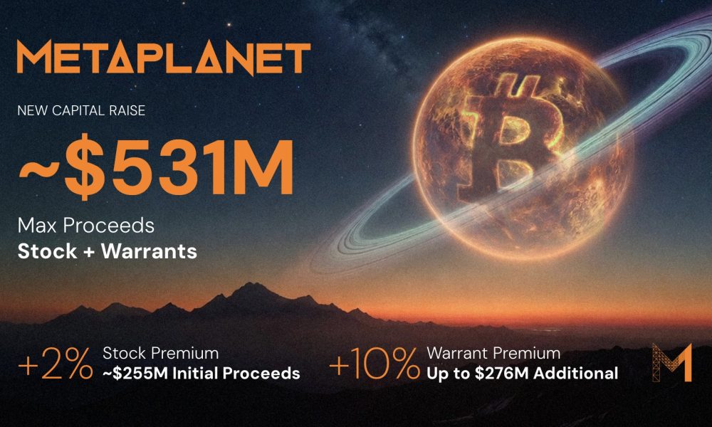 Metaplanet Raises $255M, Seeks $234M via New Strike Warrant Issuance