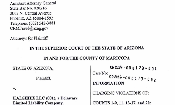 Law, Arizona, Court, Crimes, Kalshi, Prediction Markets