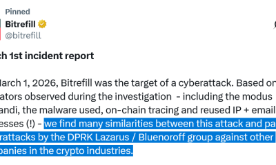 Bitrefill Claims Lazarus Group Hacked Them, Stealing Funds