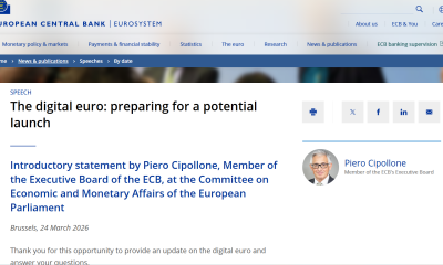 ECB’s Cipollone Targets Summer for Digital Euro Standards