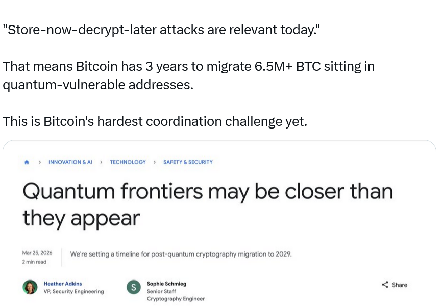 Google to Make Quantum Migration by 2029