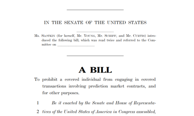 Bill Proposes To Stop Government Officials Betting on Prediction Markets