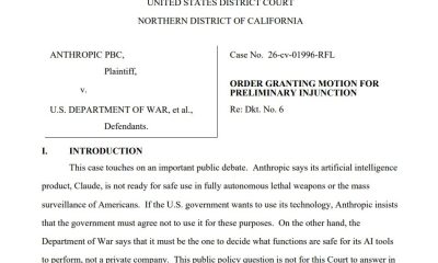 Judge Blocks Pentagon's Anthropic Supply Chain Designation